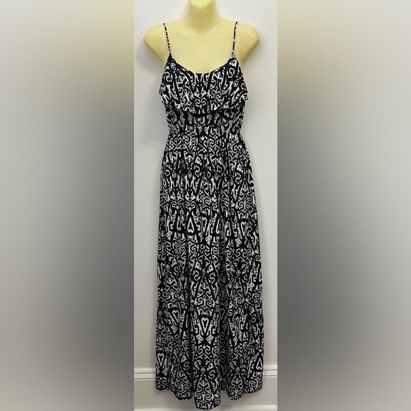 Soprano Black and White Print Maxi Dress size S - Picture 1 of 7